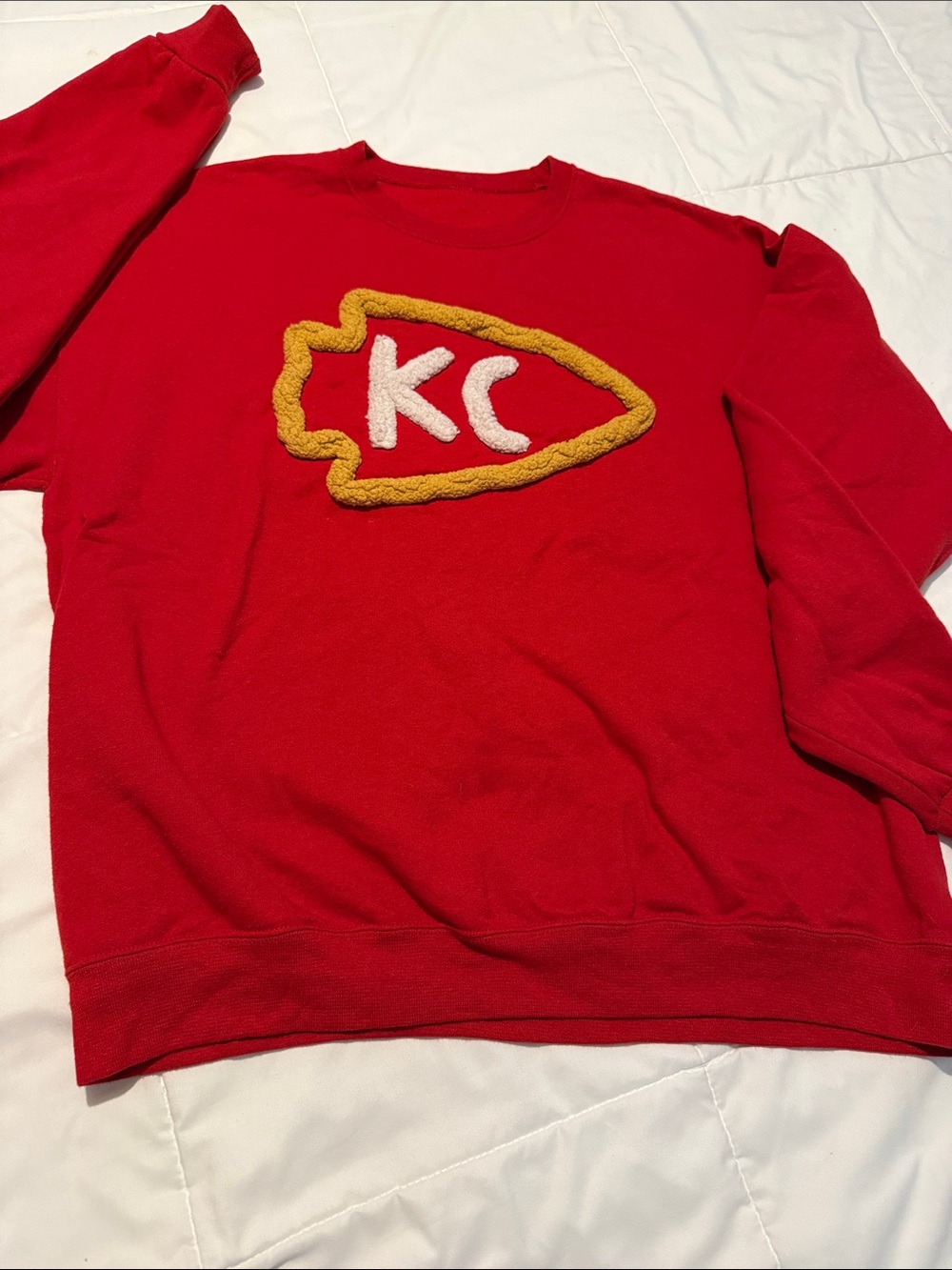 KC Arrowhead Red Crewneck Sweatshirt